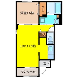 リュニック唯Ⅰの物件間取画像